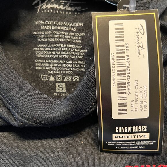 Primitive x Guns N’ Roses Sunset T-Shirt NWT Sz S - Picture 3 of 4